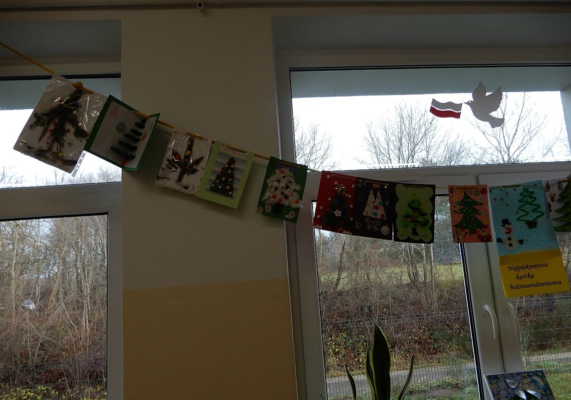Grafika 1: Konkurs na Najpiękniejszą Kartkę Bożonarodzeniową.