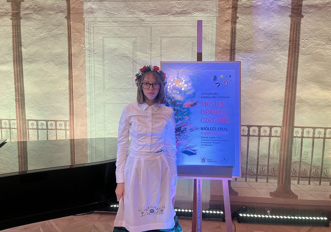 Grafika 1: XII Regionalny Konkurs dla Czytelników "Méster Bëlnégò Czëtaniô" w Wejherowie