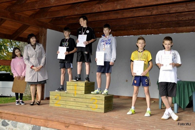 Grafika #0: Gminne przełaje. Szymon na podium