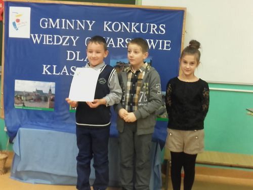 Grafika #0: Konkurs Wiedzy o Warszawie dla klas III