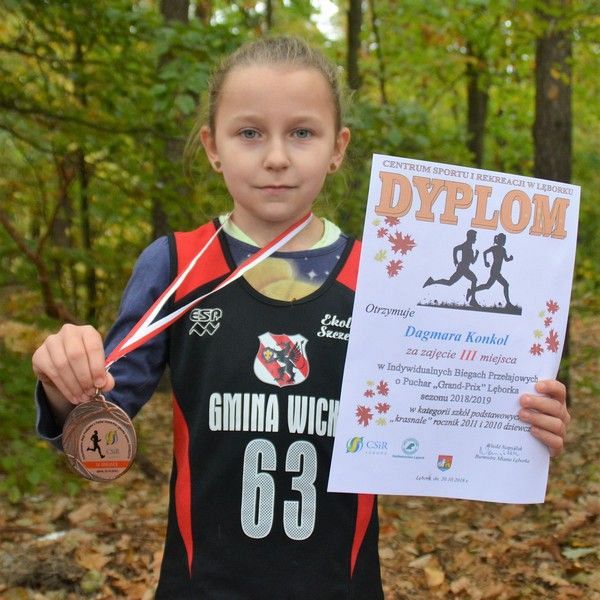 Grafika #0: Biegi Przałajowe Grand Prix Lęborka. Dagmara na podium!