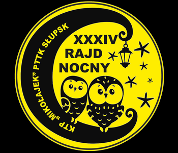 Grafika #1: Zaproszenie na XXXIV Rajd nocny do Słupska