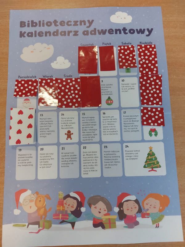 Grafika #0: Biblioteczny kalendarz adwentowy dla dzieci