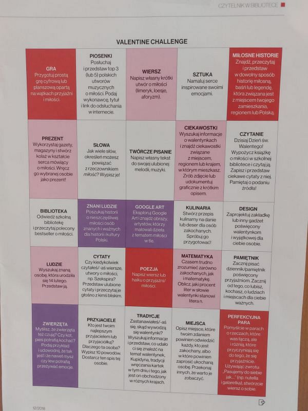 Grafika #0: Biblioteczne wyzwanie walentynkowe