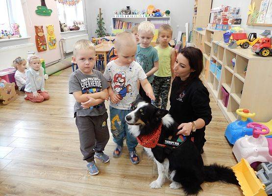 Grafika 58: Dogoterapia w grupach przedszkolnych.