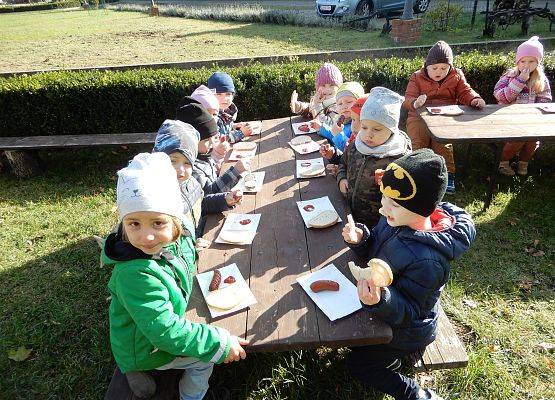 Grafika 10: Przedszkolaki w stadninie koni w Nowęcinie.