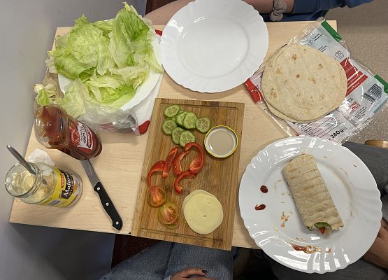 Grafika 1: Warsztaty kulinarne na lekcji języka kaszubskiego w klasie 7 i 8