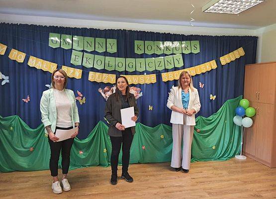 Grafika 16: I miejsce przedszkolaków w "Gminnym Konkursie Ekologicznym".