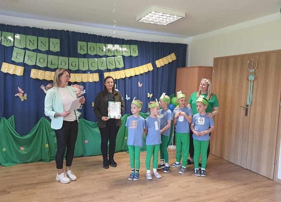 Grafika 4: I miejsce przedszkolaków w "Gminnym Konkursie Ekologicznym".