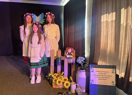 Grafika 3: Eliminacje powiatowe 54. Konkursu Recytatorskiego Literatury Kaszubskiej "Rodnô Mòwa"