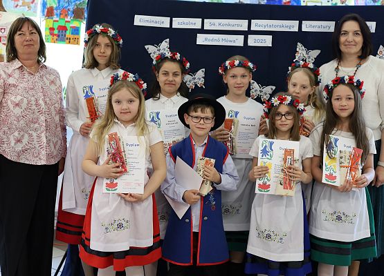 Grafika 13: Eliminacje szkolne 54. Konkursu Recytatorskiego Literatury Kaszubskiej "Rodnô Mòwa"