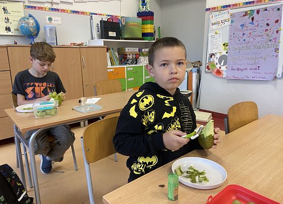 Grafika 4: Owocowe jeżyki w klasie II