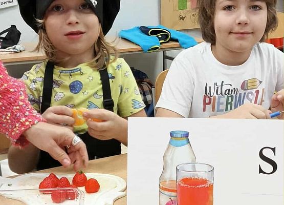 Grafika 9: Sałatka owocowa na śniadaniu u pierwszaków