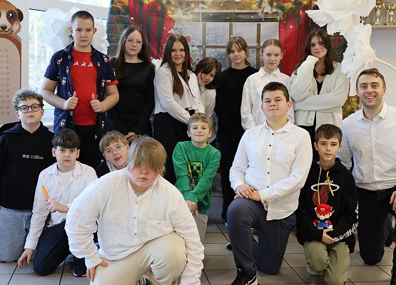 Wigilijne spotkania w szkole grafika