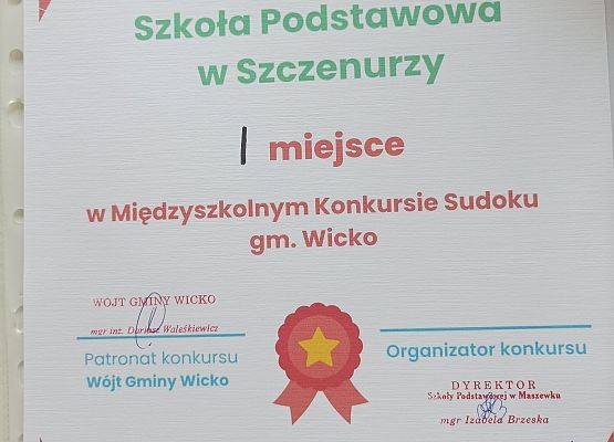 Grafika 1: Międzyszkolny Konkurs Sudoku w Maszewku