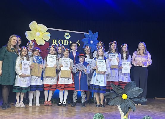 Grafika 3: Eliminacje gminne 55. Konkursu Recytatorskiego Literatury Kaszubskiej "Rodnô Mòwa"
